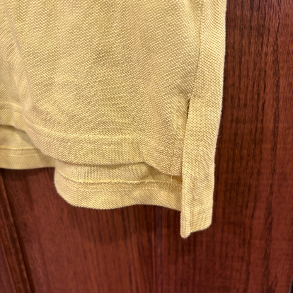 Tyler Boe Yellow Short Sleeve Polo Shirt Size Large - Picture 7 of 14